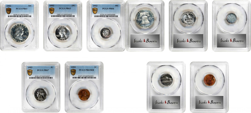 1953 Proof Set (PCGS).
All examples are individually encapsulated. Included are...