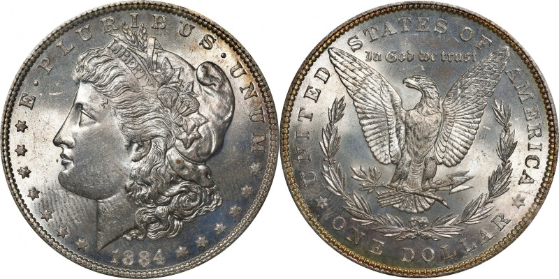 1884 Morgan Silver Dollar. MS-64 (PCGS). OGH Generation 1.2 Rattler.
PCGS# 7150...