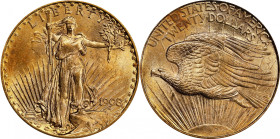 1908 Saint-Gaudens Double Eagle. No Motto. MS-63 (PCGS). OGH Generation 3.0.
PCGS# 9142. NGC ID: 26F6.