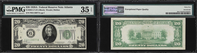 Lot of (4) Fr. 2006-G, 2006-I, 2051-F & 2054am. 1928A-34A $10 & $20 Federal Rese...