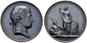  HISTORISCHE MEDAILLEN   ÖSTERREICH   HABSBURG   Ferdinand I. 1835-1848   (D) AE-Medaille 1835, v. I.D. Boehm. Auf die Huldigung der Niederösterreichi...