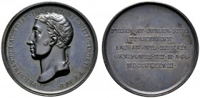  HISTORISCHE MEDAILLEN   ÖSTERREICH   HABSBURG   Ferdinand I. 1835-1848   (D) AE-Medaille 1838, von Francesco Putinati. Auf die Huldigung Tirols in IN...