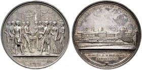  HISTORISCHE MEDAILLEN   ÖSTERREICH   HABSBURG   Franz Joseph 1848-1916   (D) AR-Medaille 1848, von K. Lange. Auf den Regierungsantritt Franz Josephs....