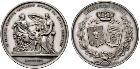  HISTORISCHE MEDAILLEN   ÖSTERREICH   HABSBURG   Franz Joseph 1848-1916   (D) AR-Medaille 1875, von J. Tautenhayn. Auf die Säkularfeier der Vereinigun...
