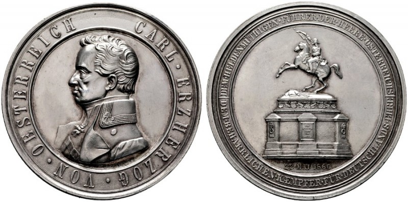  HISTORISCHE MEDAILLEN   STÄDTEMEDAILLEN   Wien   (D) AR-Medaille 1860, von C. R...