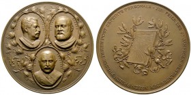  HISTORISCHE MEDAILLEN   STÄDTEMEDAILLEN   Wien   (D) AE-Medaille o.J. (1889), von Jauner. Auf den 25jährigen Bestand der Wiener Tageszeitung die "Neu...