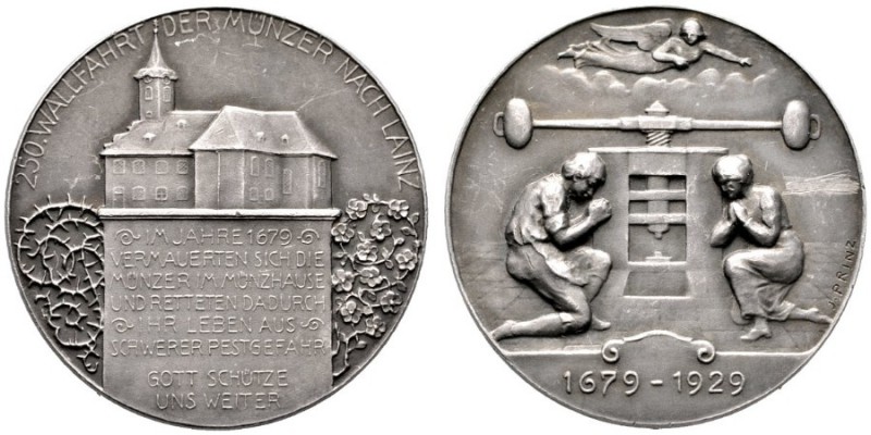  HISTORISCHE MEDAILLEN   STÄDTEMEDAILLEN   Wien   (D) AR-Medaille 1929, auf die ...