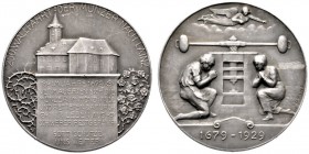  HISTORISCHE MEDAILLEN   STÄDTEMEDAILLEN   Wien   (D) AR-Medaille 1929, auf die 250. Wallfahrt der Wiener Münzer nach Lainz, als Zeichen der Dankbarke...