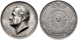  HISTORISCHE MEDAILLEN   SCHÜTZENMEDAILLEN   DEUTSCHLAND   Mannheim   (D) AR-Medaille 1845, von B.Wyon. Auf den Pianisten und Komponisten Johann Bapti...