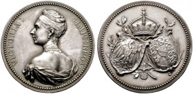  HISTORISCHE MEDAILLEN   SCHÜTZENMEDAILLEN   DEUTSCHLAND   Preussen Friedrich III. 1888   (D) AR-Medaille o.J. (1888), von O. Schultz; die sogenannte ...