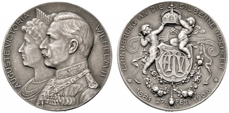  HISTORISCHE MEDAILLEN   SCHÜTZENMEDAILLEN   DEUTSCHLAND   Wilhelm II. 1888-1918...