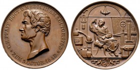  HISTORISCHE MEDAILLEN   SCHÜTZENMEDAILLEN   DEUTSCHLAND   PERSONENMEDAILLEN   (D) PFAFF, Christoph Heinrich 1773-1852 AE-Medaille 1843, von H. Lorenz...