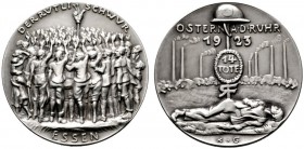  HISTORISCHE MEDAILLEN   SCHÜTZENMEDAILLEN   DEUTSCHLAND   Weimarer Republik 1919-1933   (D) AR-Medaille 1923, von Karl Goetz, geprägt im Bayr. Münzam...
