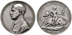  HISTORISCHE MEDAILLEN   SCHÜTZENMEDAILLEN   DEUTSCHLAND   Drittes Reich 1933-1945   (D) AR-Medaille 1936, von Karl Goetz. Auf die Übergabe d. Deutsch...