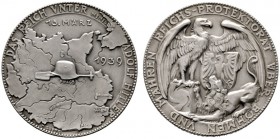  HISTORISCHE MEDAILLEN   SCHÜTZENMEDAILLEN   DEUTSCHLAND   Drittes Reich 1933-1945   (D) AR-Medaille 1939, von Karl Goetz. Auf die Errichtung des Prot...