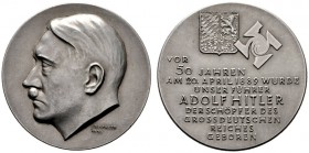  HISTORISCHE MEDAILLEN   SCHÜTZENMEDAILLEN   DEUTSCHLAND   Drittes Reich 1933-1945   (D) AR-Medaille 1939, von Krischker. Auf den 50. Geburtstag von A...
