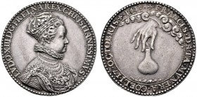  HISTORISCHE MEDAILLEN   SCHÜTZENMEDAILLEN   FRANKREICH   Ludwig XIII. 1610-1643   (D) AR-Medaille 1610, von Nicolas Briot. Auf seine Krönung zu Reims...