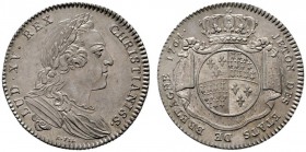  HISTORISCHE MEDAILLEN   SCHÜTZENMEDAILLEN   FRANKREICH   Ludwig XV. 1715-1774   (D) AR-Jeton 1764, von Roettier Filius. Auf den Etats de Bretagne. Ga...
