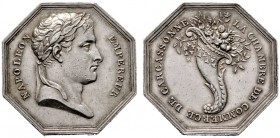  HISTORISCHE MEDAILLEN   SCHÜTZENMEDAILLEN   FRANKREICH   Napoleon I. 1804-1815   (D) Octogonale AR-Medaille o.J., der Handelskammer von CARCASSONNE. ...