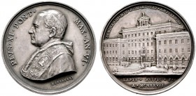  HISTORISCHE MEDAILLEN   SCHÜTZENMEDAILLEN   ITALIEN   Vatikan   (D) Pius XI. 1922-1939 AR-Medaille , von A. Mistruzzi; Jahr VI. Auf den Erweiterungsb...