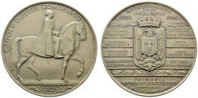  HISTORISCHE MEDAILLEN   SCHÜTZENMEDAILLEN   RUMÄNIEN   Karl II. 1930-1940   (D) AE-Medaille 1940, von Dombrowski. Auf sein 10jähriges Regierungsjubil...