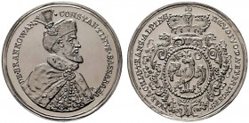  HISTORISCHE MEDAILLEN   SCHÜTZENMEDAILLEN   RUMÄNIEN   Walachei   (D) Konstantin II. Brankowan 1688-1714 AR-Medaille o.J. (2006), Av.: Brustbild des ...
