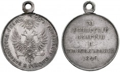  HISTORISCHE MEDAILLEN   SCHÜTZENMEDAILLEN   RUSSLAND   Nikolaus I. 1825-1855   (D) AR-Medaille , gestiftet am 22.I.1849; verliehen an Militär, Priest...