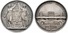  HISTORISCHE MEDAILLEN   SCHÜTZENMEDAILLEN   SCHWEIZ   Zürich   (D) AR-Preismedaille d. Polytechnikum o.J. (1869), verliehen an den Preisträger "Fried...