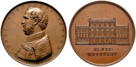  HISTORISCHE MEDAILLEN   UNGARN   Budapest   (D) Lot 2 Stk.: , a) AE-Medaille 1860 von A. Fabris. Auf den Tof des Gründers der Ungarischen Akademie de...