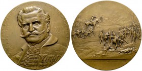  HISTORISCHE MEDAILLEN   UNGARN   Fejervary von Komlos-Keresztes, Geza Baron 1833-1914.   (D) AE-Medaille 1911, von Marschall, geprägt im Auftrag von ...