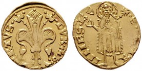  RÖMISCH DEUTSCHES REICH   Albrecht II. 1330-1358   (D) Goldgulden o.J., Judenburg (3,52 g); CNA I:E 1a, Fr:1  Gold  s.sch.