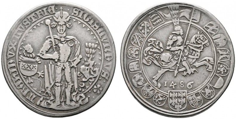  RÖMISCH DEUTSCHES REICH   Erzherzog Sigismund 1439-1496   (D) Guldiner 1486, Ha...