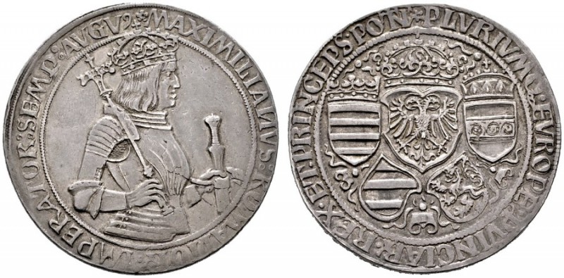  RÖMISCH DEUTSCHES REICH   Maximilian I. 1493-1519   (D) Kaiserguldiner o.J. , H...