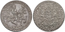  RÖMISCH DEUTSCHES REICH   Maximilian I. 1493-1519   (D) Doppelter Schauguldiner 1509, Antwerpen (56,65 g); Mm:U. Ursentaler. Auf die Annahme des Kais...