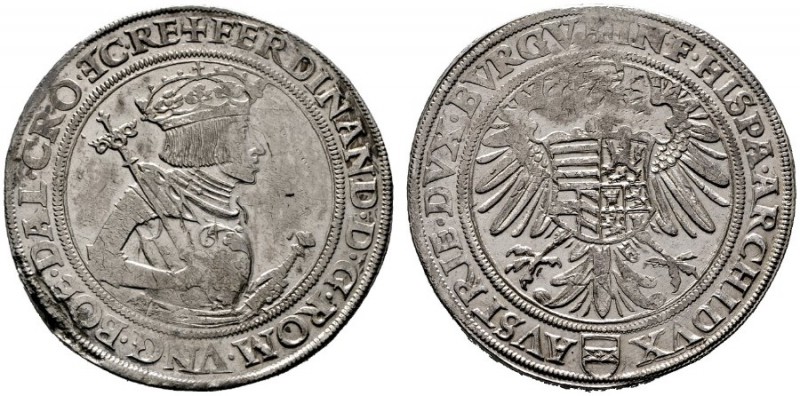  RÖMISCH DEUTSCHES REICH   Ferdinand I. 1521-1564   (D) Taler o.J., Wien; Jugend...