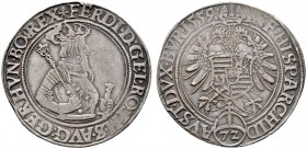 RÖMISCH DEUTSCHES REICH   Ferdinand I. 1521-1564   (E) Taler zu 72 Kreuzer 1559, Wien s.sch.