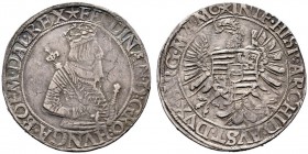  RÖMISCH DEUTSCHES REICH   Ferdinand I. 1521-1564   (E) 1/2 Taler o.J., Wien s.sch./s.sch.+