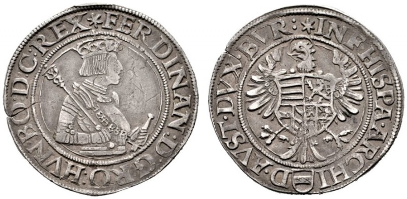  RÖMISCH DEUTSCHES REICH   Ferdinand I. 1521-1564   (D) 1/4 Taler o.J., Wien; Av...