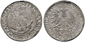  RÖMISCH DEUTSCHES REICH   Ferdinand I. 1521-1564   (D) Taler zu 72 Kreuzer o.J., Hall f.vzgl.