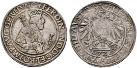  RÖMISCH DEUTSCHES REICH   Ferdinand I. 1521-1564   (D) Taler zu 72 Kreuzer o.J., Hall s.sch.