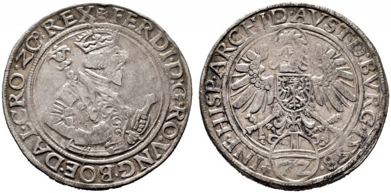  RÖMISCH DEUTSCHES REICH   Ferdinand I. 1521-1564   (D) Taler zu 72 Kreuzer 1558...