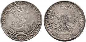  RÖMISCH DEUTSCHES REICH   Ferdinand I. 1521-1564   (D) Taler zu 72 Kreuzer 1558, Hall s.sch.
