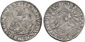  RÖMISCH DEUTSCHES REICH   Ferdinand I. 1521-1564   (D) Taler o.J., Hall; Rv.:winziger Schrötlingsfehler im Wappen vzgl.