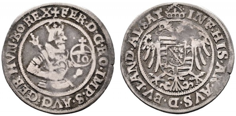  RÖMISCH DEUTSCHES REICH   Ferdinand I. 1521-1564   (D) 10 Kreuzer o.J., Thann (...