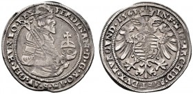  RÖMISCH DEUTSCHES REICH   Ferdinand I. 1521-1564   (D) 10 Kreuzer 1563, Kuttenberg  RR s.sch.