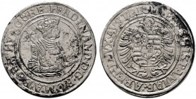  RÖMISCH DEUTSCHES REICH   Ferdinand I. 1521-1564   (D) Taler o.J., Joachimstal; Münzmeister Wolfgang Roll Dav:8039 f.vzgl.