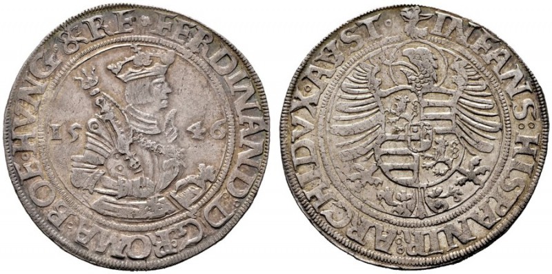  RÖMISCH DEUTSCHES REICH   Ferdinand I. 1521-1564   (D) Taler 1546, Joachimstal;...