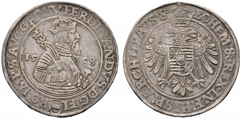  RÖMISCH DEUTSCHES REICH   Ferdinand I. 1521-1564   (D) Taler 1558, Joachimstal;...