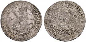  RÖMISCH DEUTSCHES REICH   Ferdinand I. 1521-1564   (D) Taler 1561, Joachimstal; Münzmeister Puellacher Hal:115 s.sch.