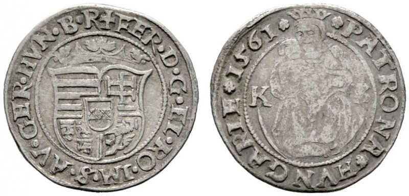  RÖMISCH DEUTSCHES REICH   Ferdinand I. 1521-1564   (D) Groschen 1561 KB, Kremni...
